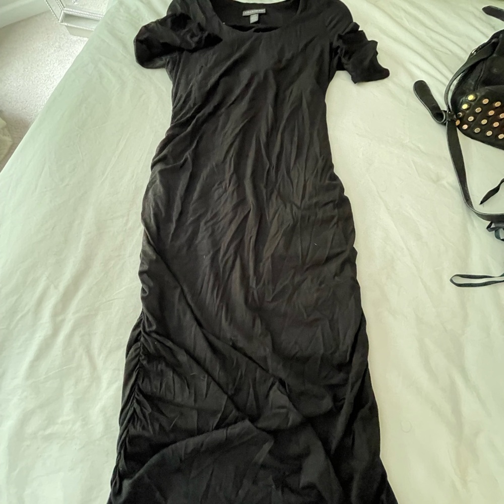 A Pea in The Pod Maternity black Long Stretch Dress - Large
